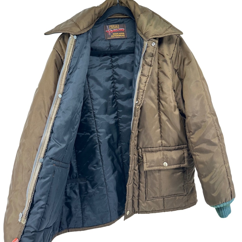 VIntage Walls Blizzard-Pruf Insulated Puffer Jacket Men L Gorpcore Retro Quilted